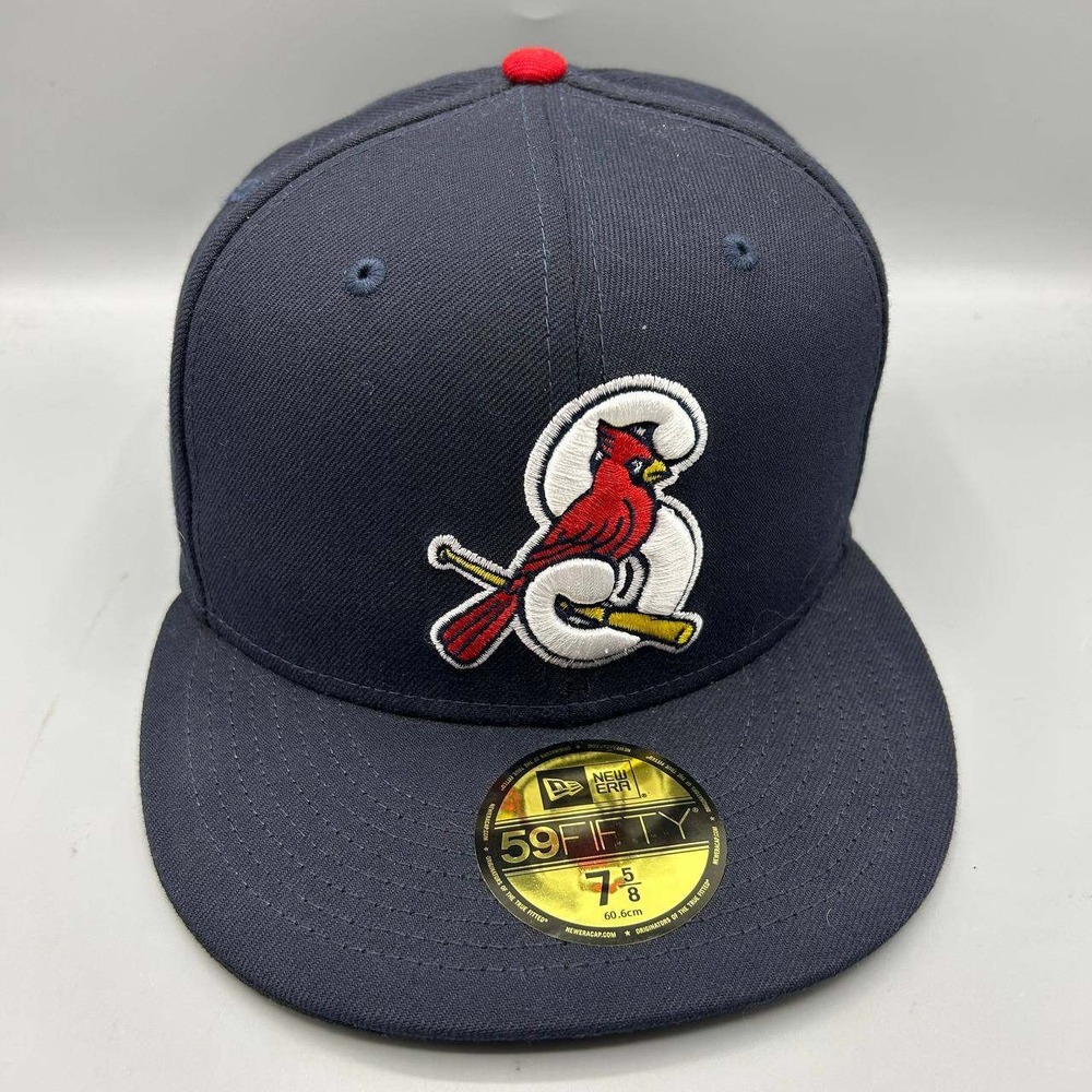 Springfield Cardinals MiLB Hat Men 7 5/8 Navy 59Fifty New Era Fitted Cap